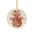 Gingerbread Woman Ceramic Disc Ornament      Item #1847803 - Buckshot's Bargain Barn