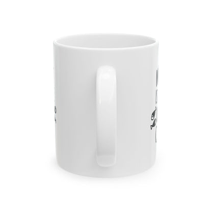 Cat Hair Mug — "No Outfit Is Complete Without Cat Hair" Ceramic Coffee Cup 11oz    Item #626037