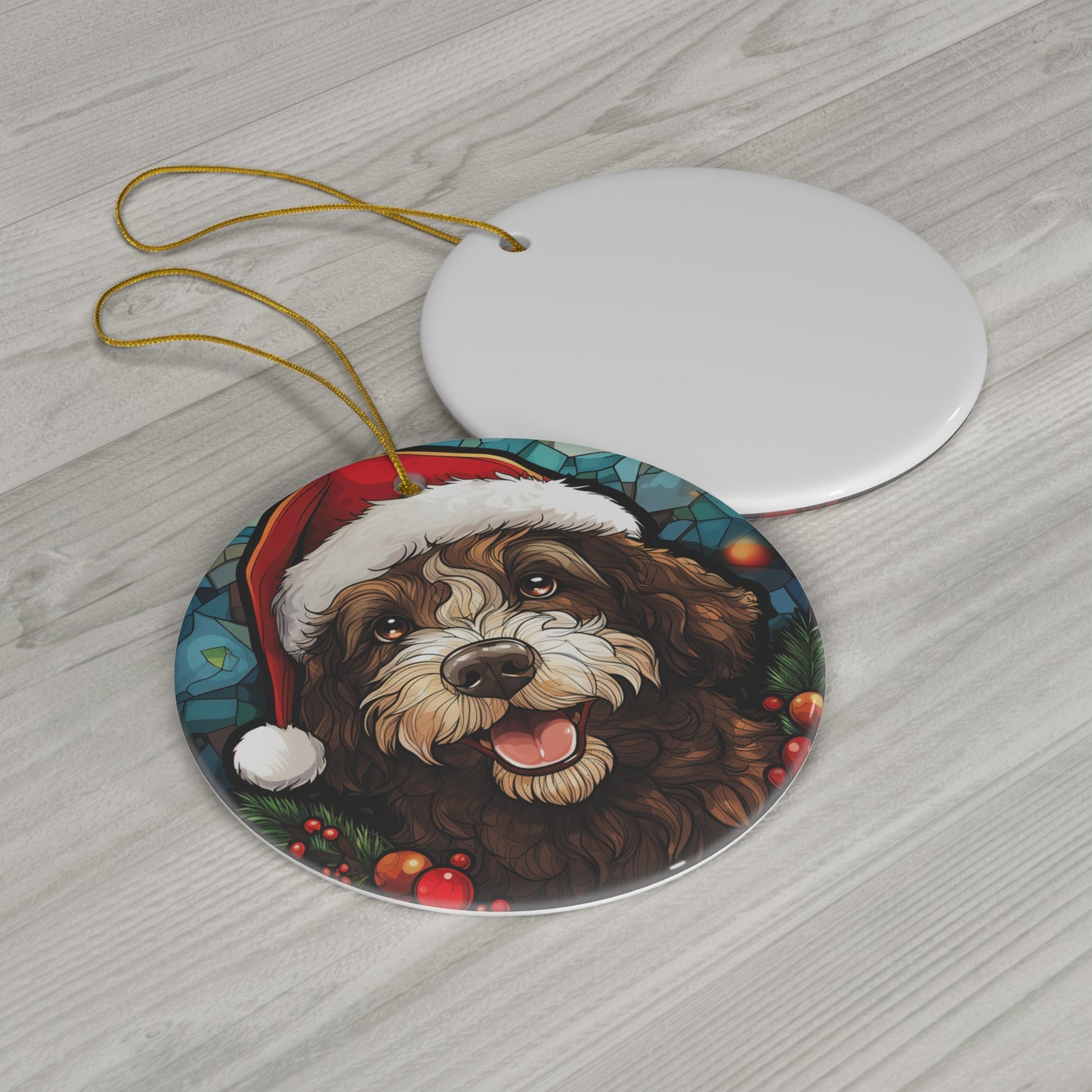 CERAMIC ORNAMENT - SPANISH WATER DOG           Item #7092488