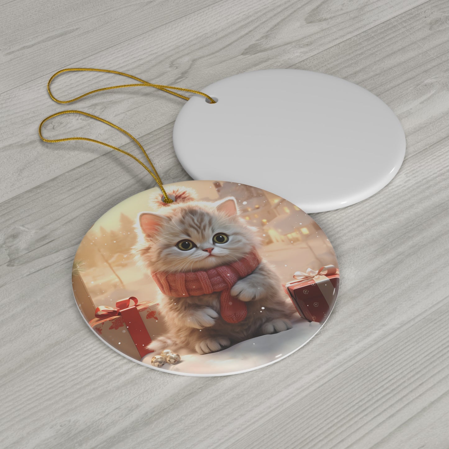 Cat Ceramic Ornament          Item #585047