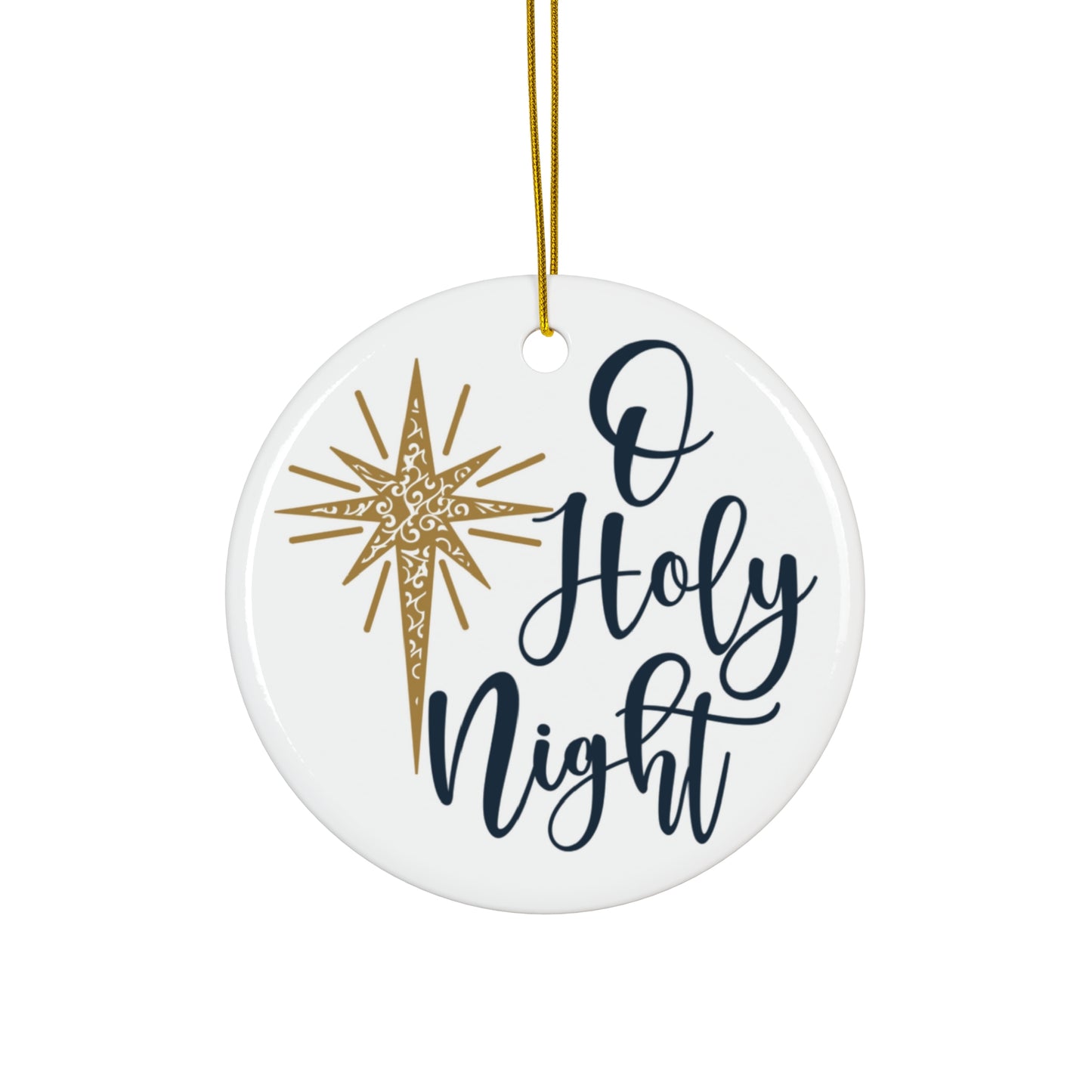 O Holy Night Ceramic Disc Ornament      Item #5198533