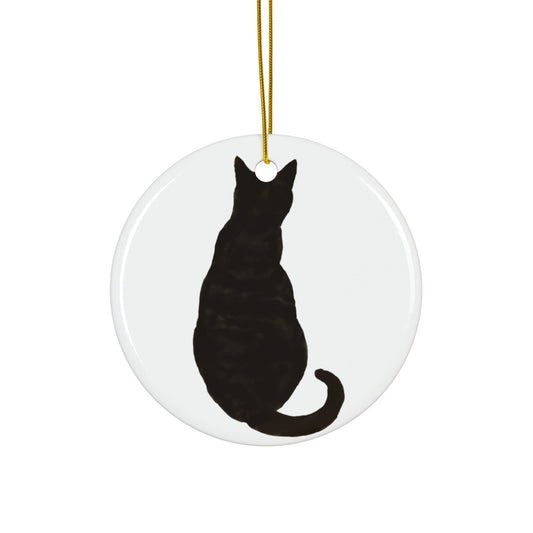 Cat Ceramic Disc Ornament           Item #5360747