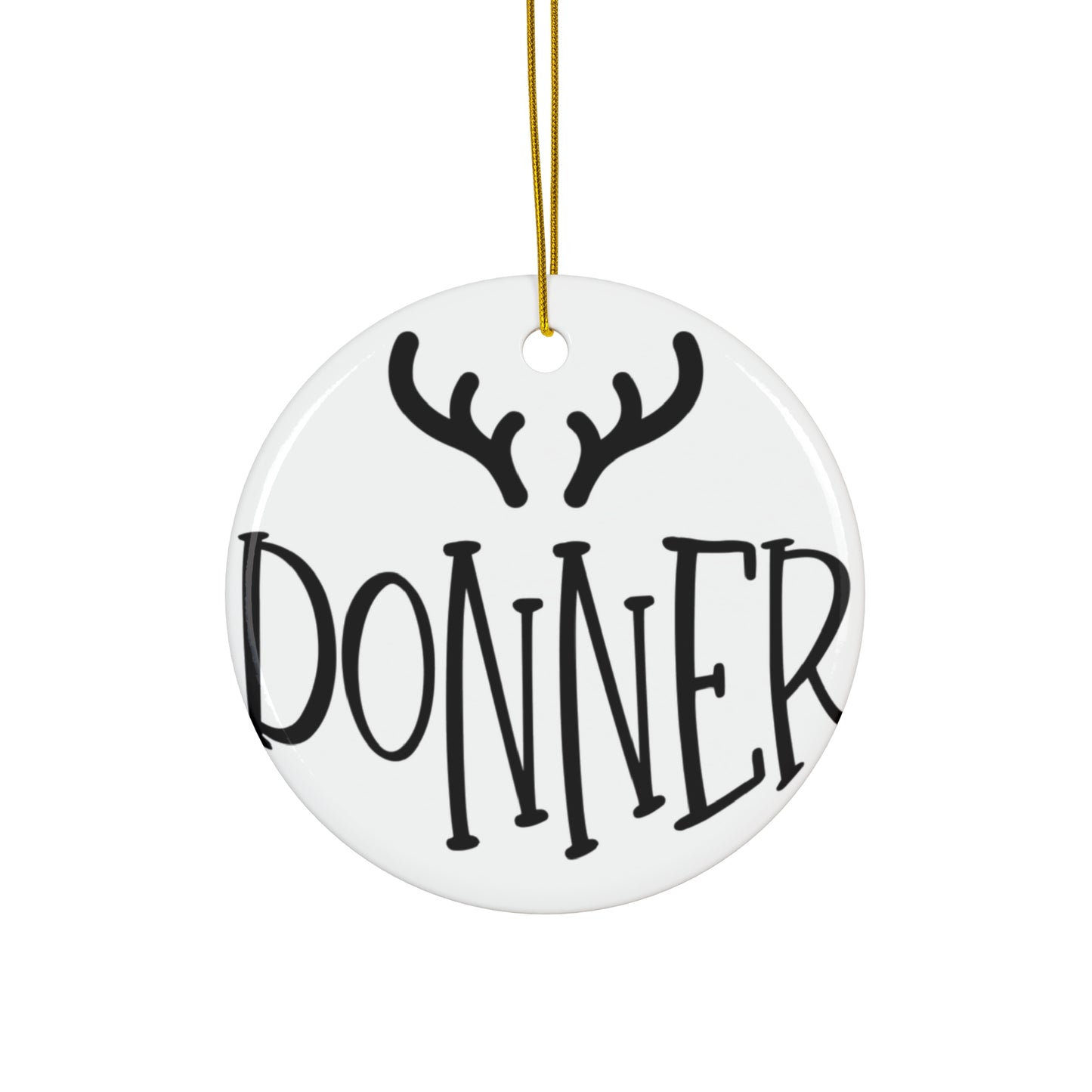 Donner Reindeer Ceramic Ornament     Item #6114026