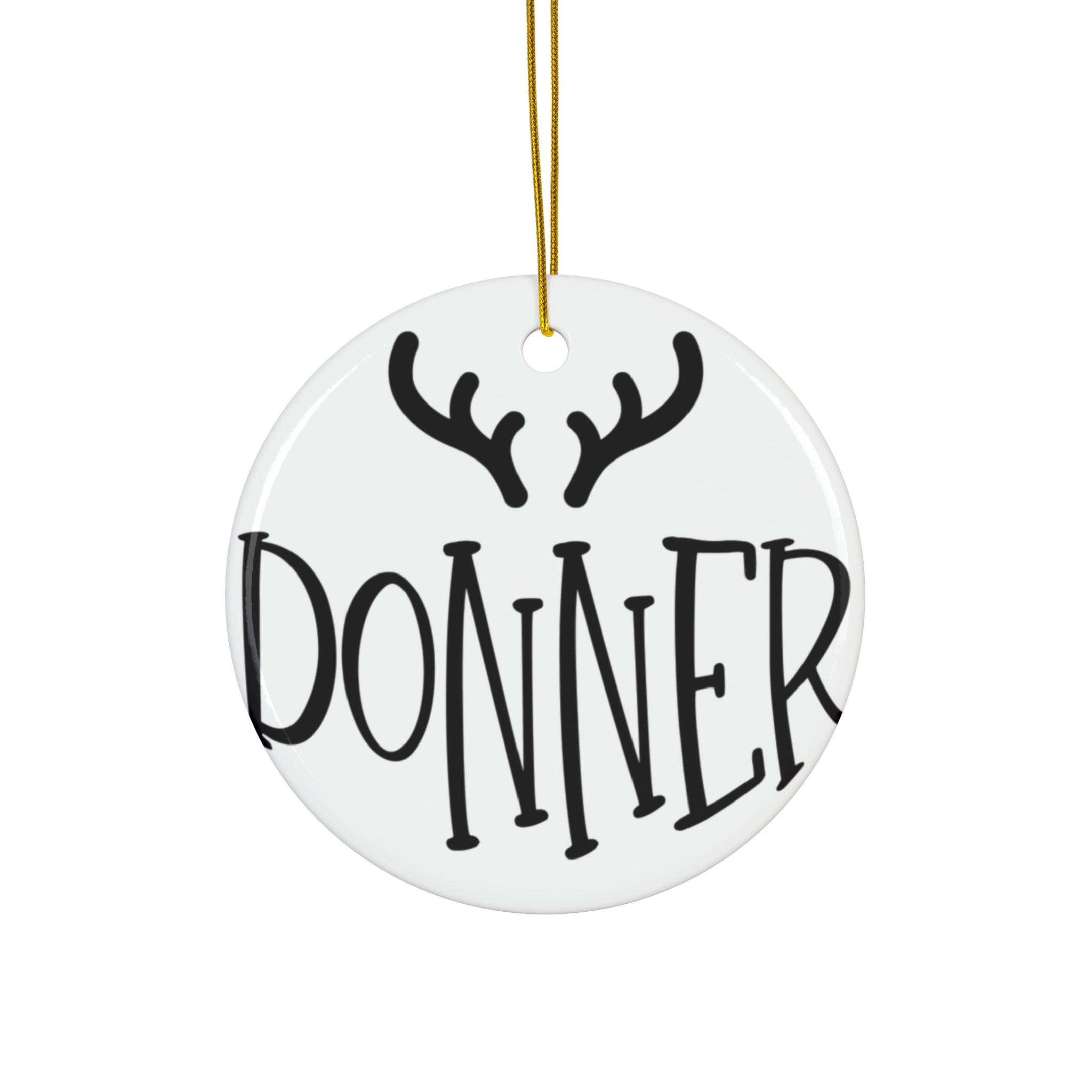 Donner Reindeer Ceramic Ornament     Item #6114026 - Buckshot's Bargain Barn