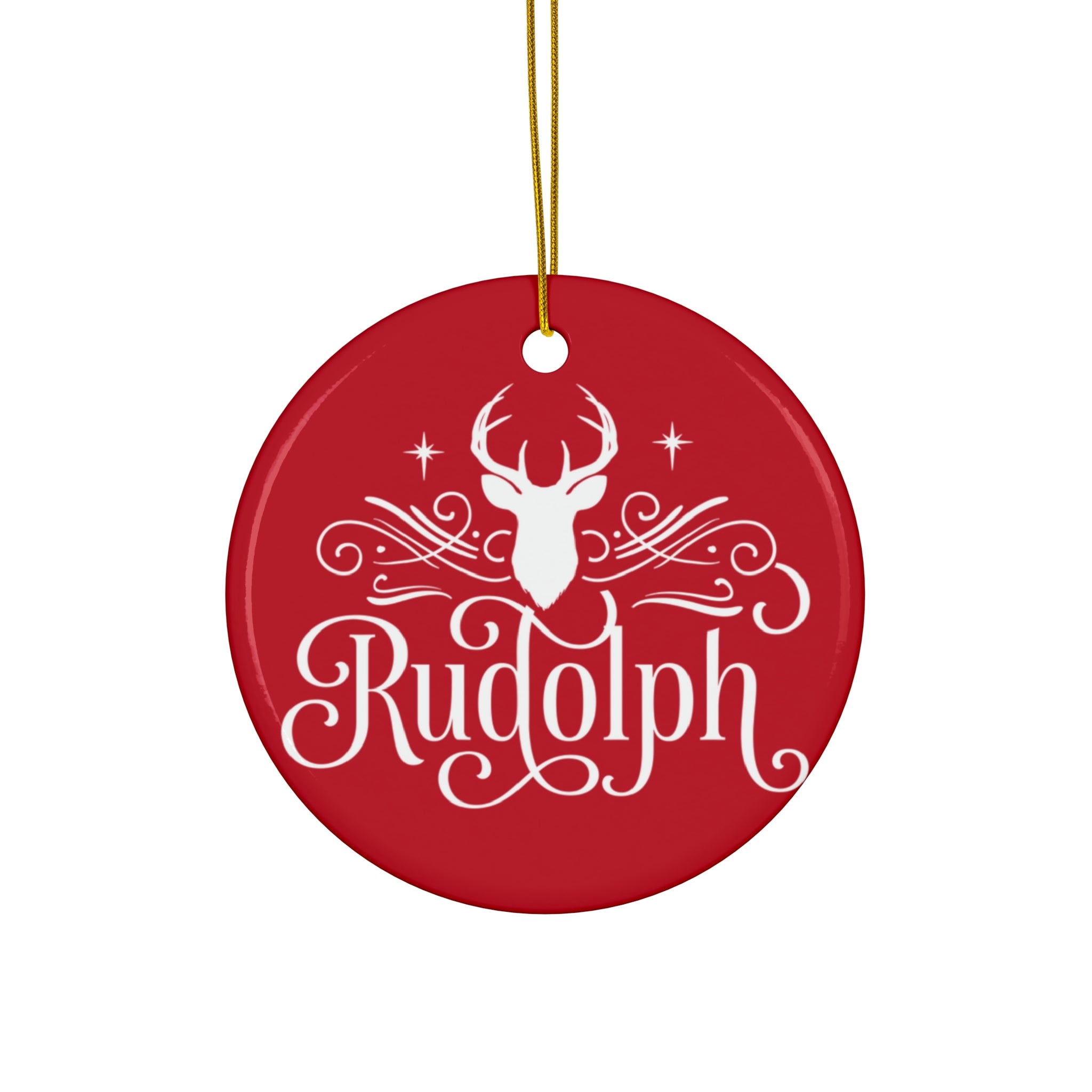 Rudolph Reindeer Ceramic Ornament      Item #9071655 - Buckshot's Bargain Barn