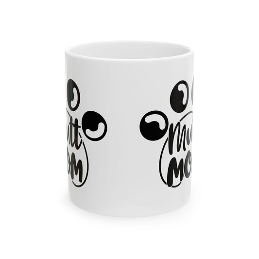 Mama Mom Ceramic Mug – Cute Paw Print Coffee Cup for New Moms & Pet Lovers 11oz   Item #515835