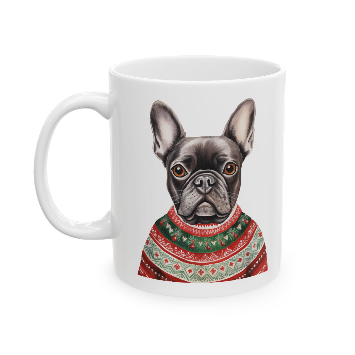 Christmas Dog Mug — Festive Sweater Holiday Coffee Cup 11oz   Item #295188