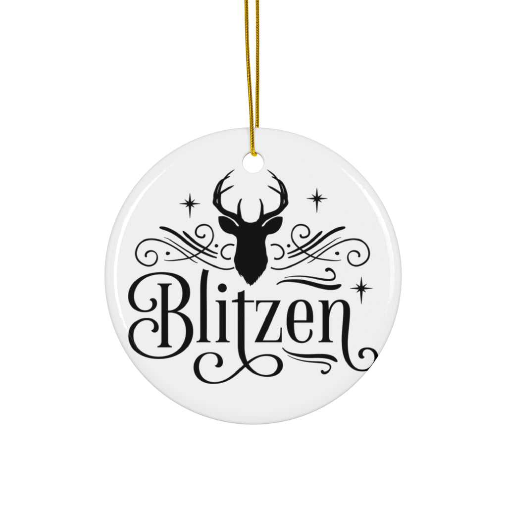 Blitzen Reindeer Ceramic Ornament     Item #1631794 - Buckshot's Bargain Barn