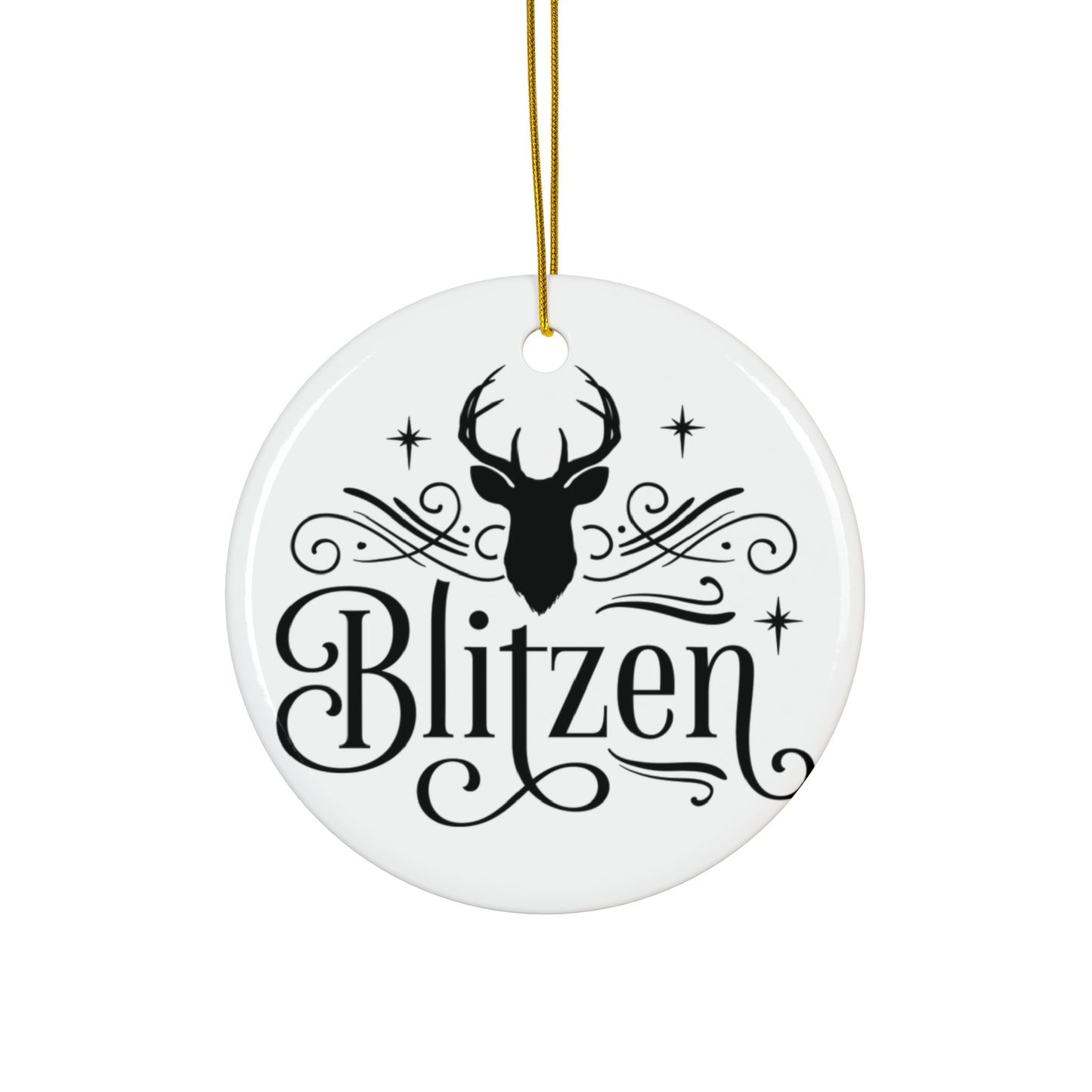 Blitzen Reindeer Ceramic Ornament     Item #1631794