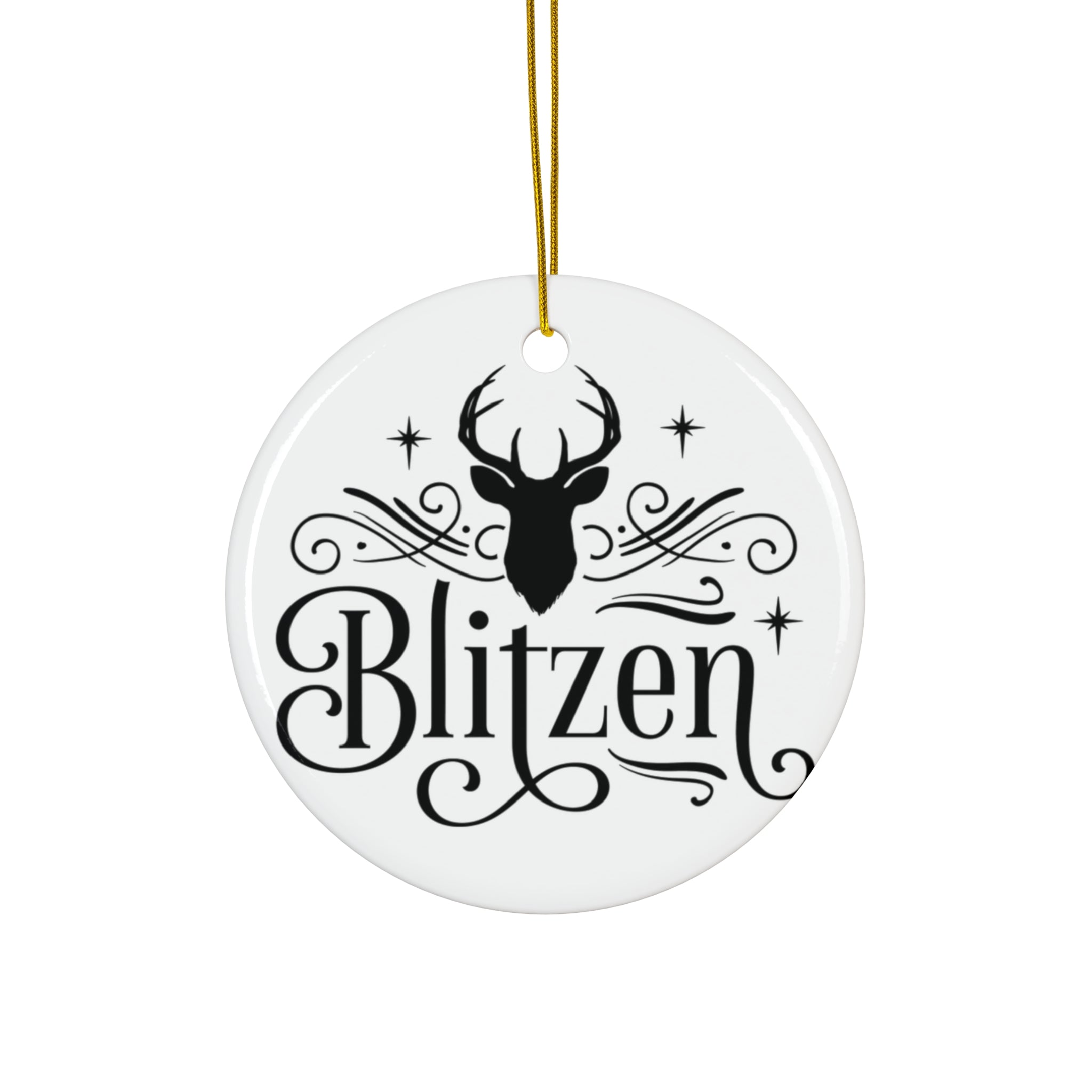 Blitzen Reindeer Ceramic Ornament     Item #1631794 - Buckshot's Bargain Barn