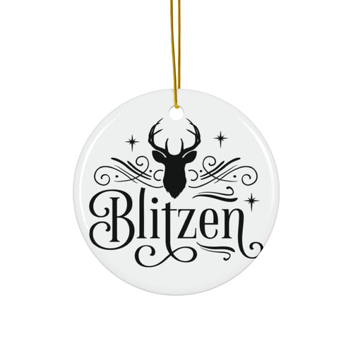 Blitzen Reindeer Ceramic Ornament     Item #1296267 - Buckshot's Bargain Barn
