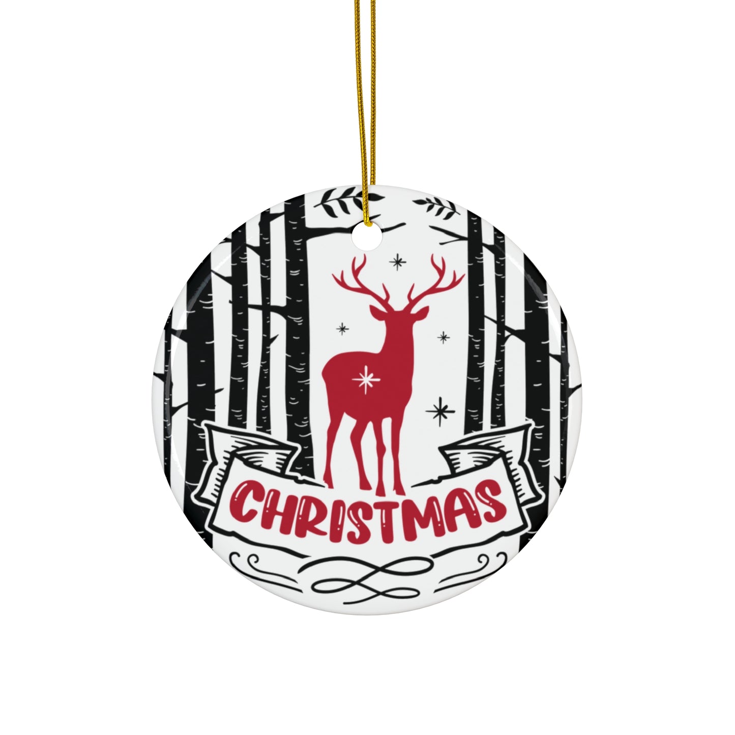 Christmas Ceramic Disc Ornament           Item #3736536