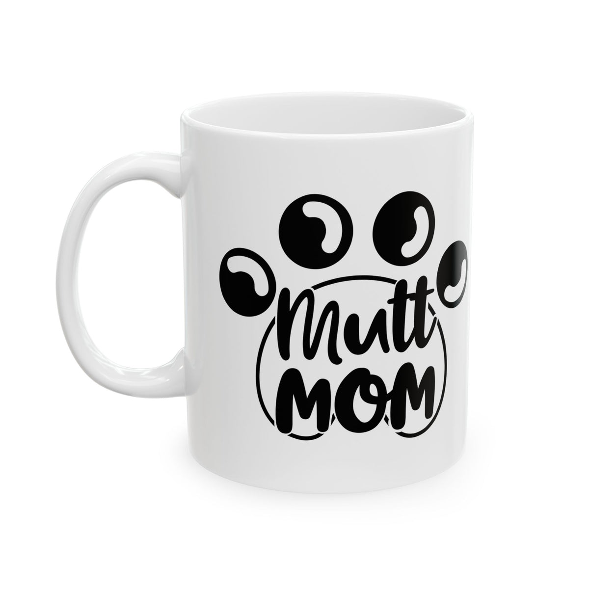Mama Mom Ceramic Mug – Cute Paw Print Coffee Cup for New Moms & Pet Lovers 11oz   Item #515835