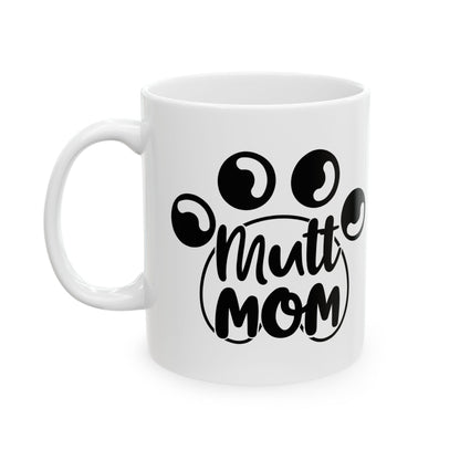 Mama Mom Ceramic Mug – Cute Paw Print Coffee Cup for New Moms & Pet Lovers 11oz   Item #515835