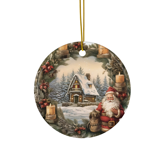 Ceramic Ornament - Santa     Item #4214205