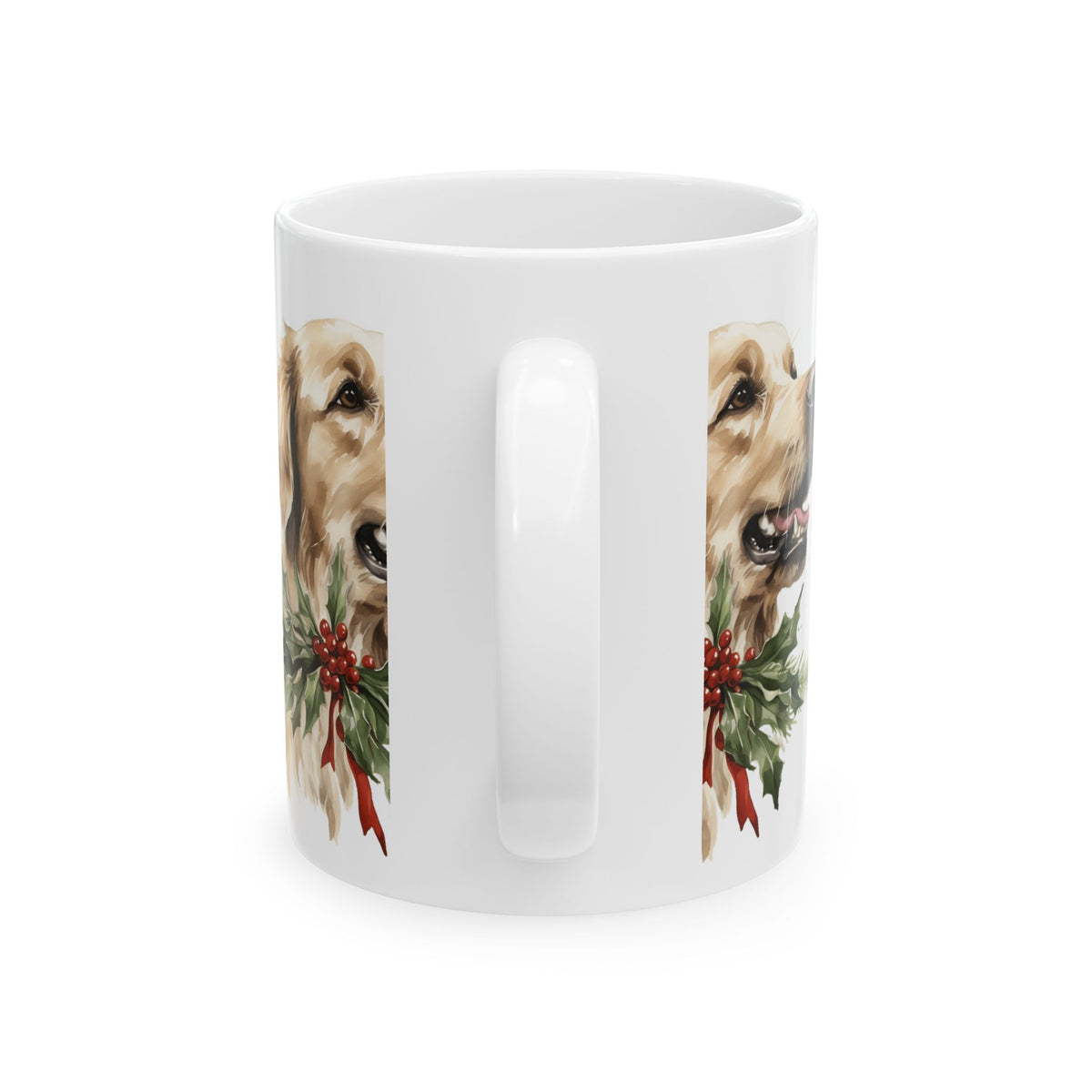 Golden Retriever Holiday Mug — Festive Dog Coffee Cup 11oz  Item #954407