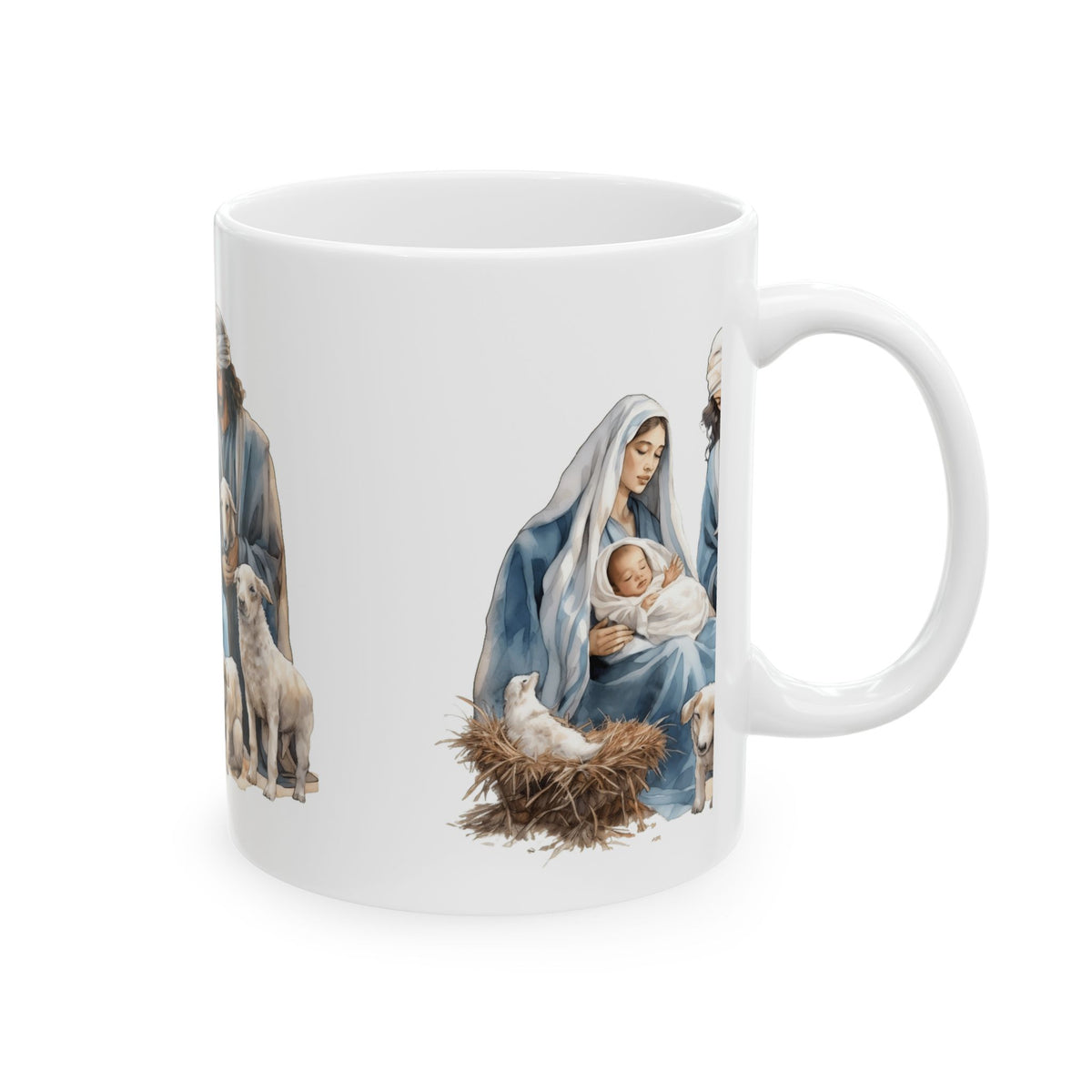 Nativity Mug - Holy Family Christmas Ceramic Coffee Cup 11oz   Item #442872