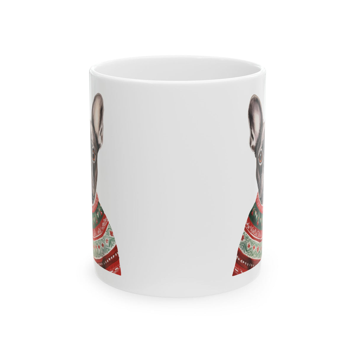 Christmas Dog Mug — Festive Sweater Holiday Coffee Cup 11oz   Item #295188