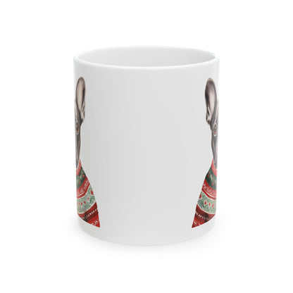 Christmas Dog Mug — Festive Sweater Holiday Coffee Cup 11oz   Item #295188