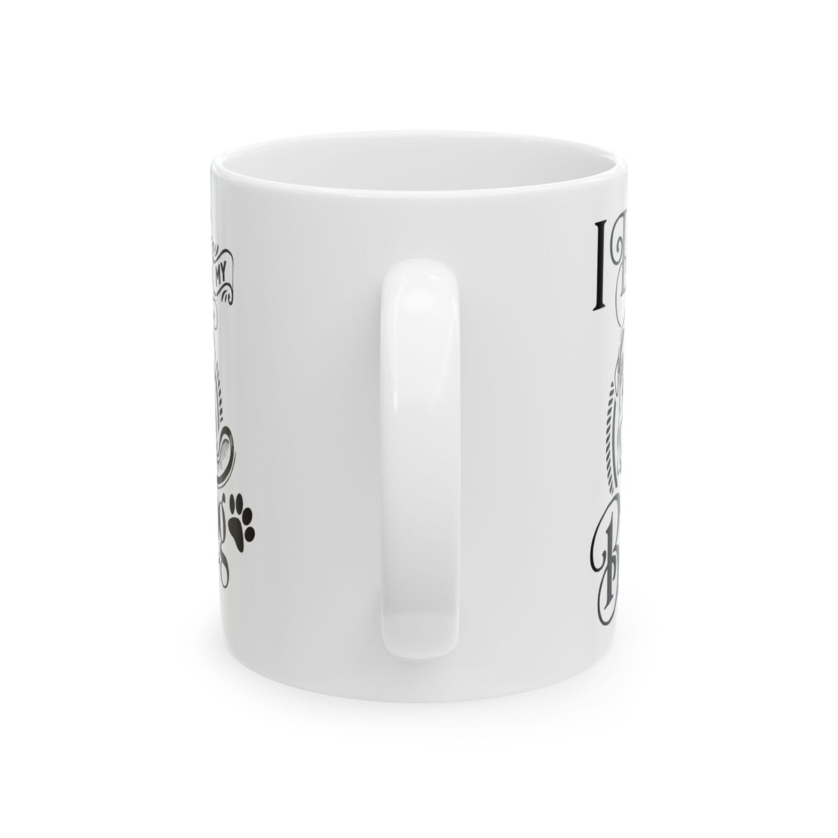 I Love My Bulldog Dog Ceramic Mug — Cute Coffee Cup 11oz    Item #227703