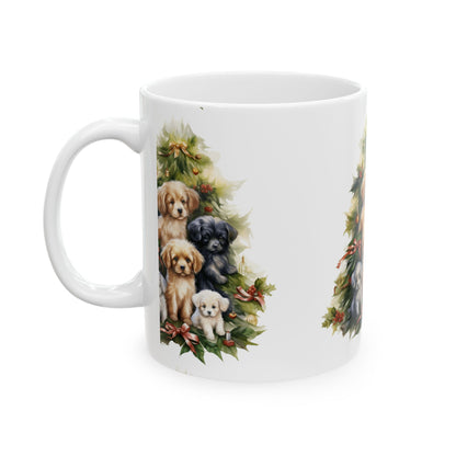 Puppy Christmas Tree Ceramic Mug 11oz  Item #478111