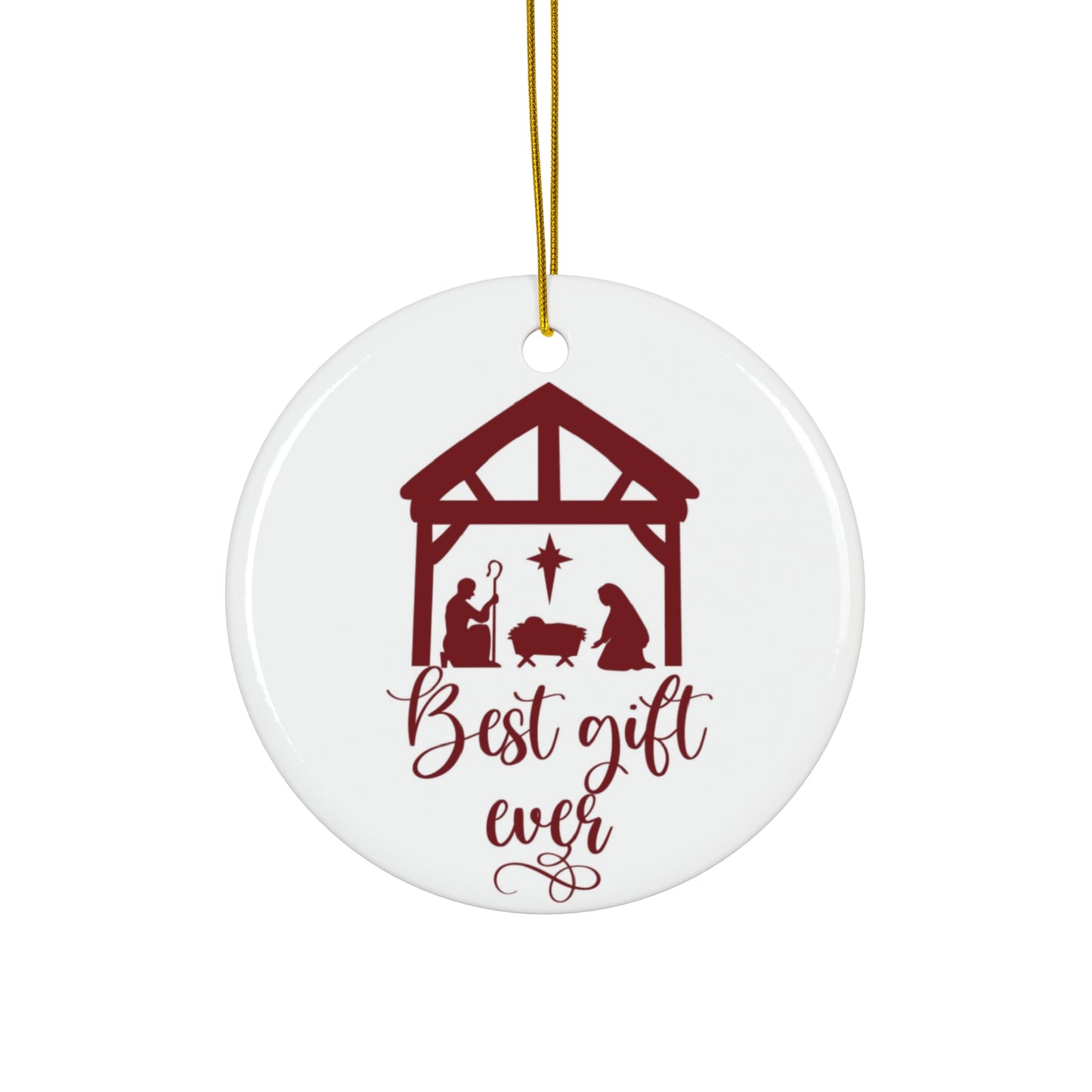 Best Gift Ever Ceramic Disc Ornament      Item #5233744