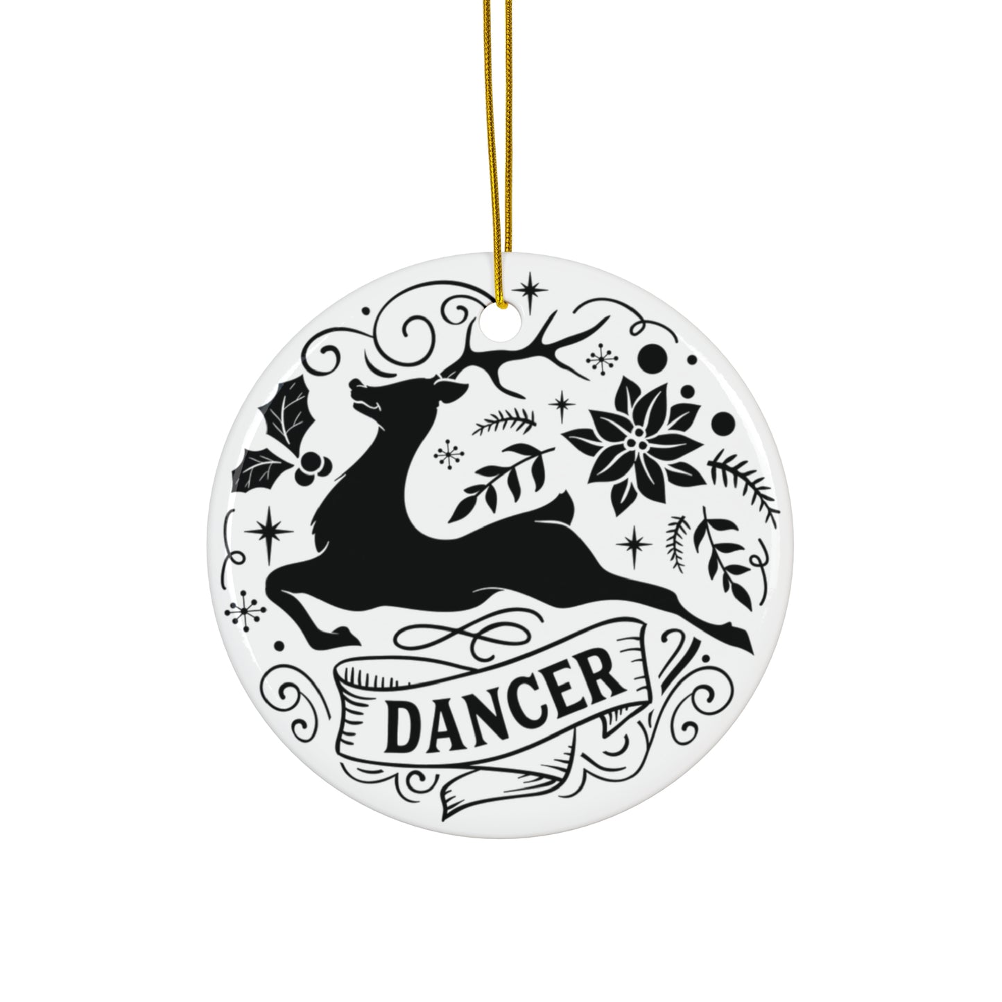 Dancer Ceramic Disc Ornament      Item #6247229