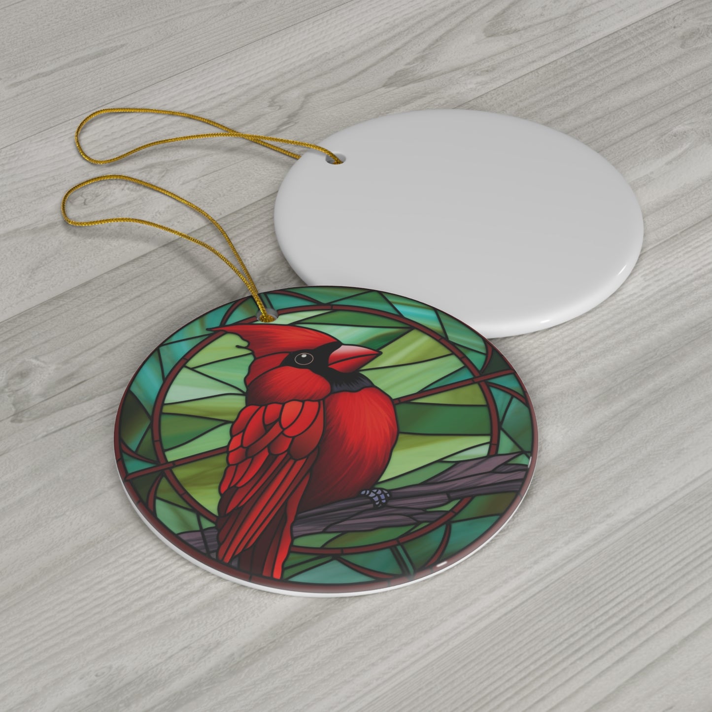 Christmas Cardinal Ceramic Ornament          Item #3993479