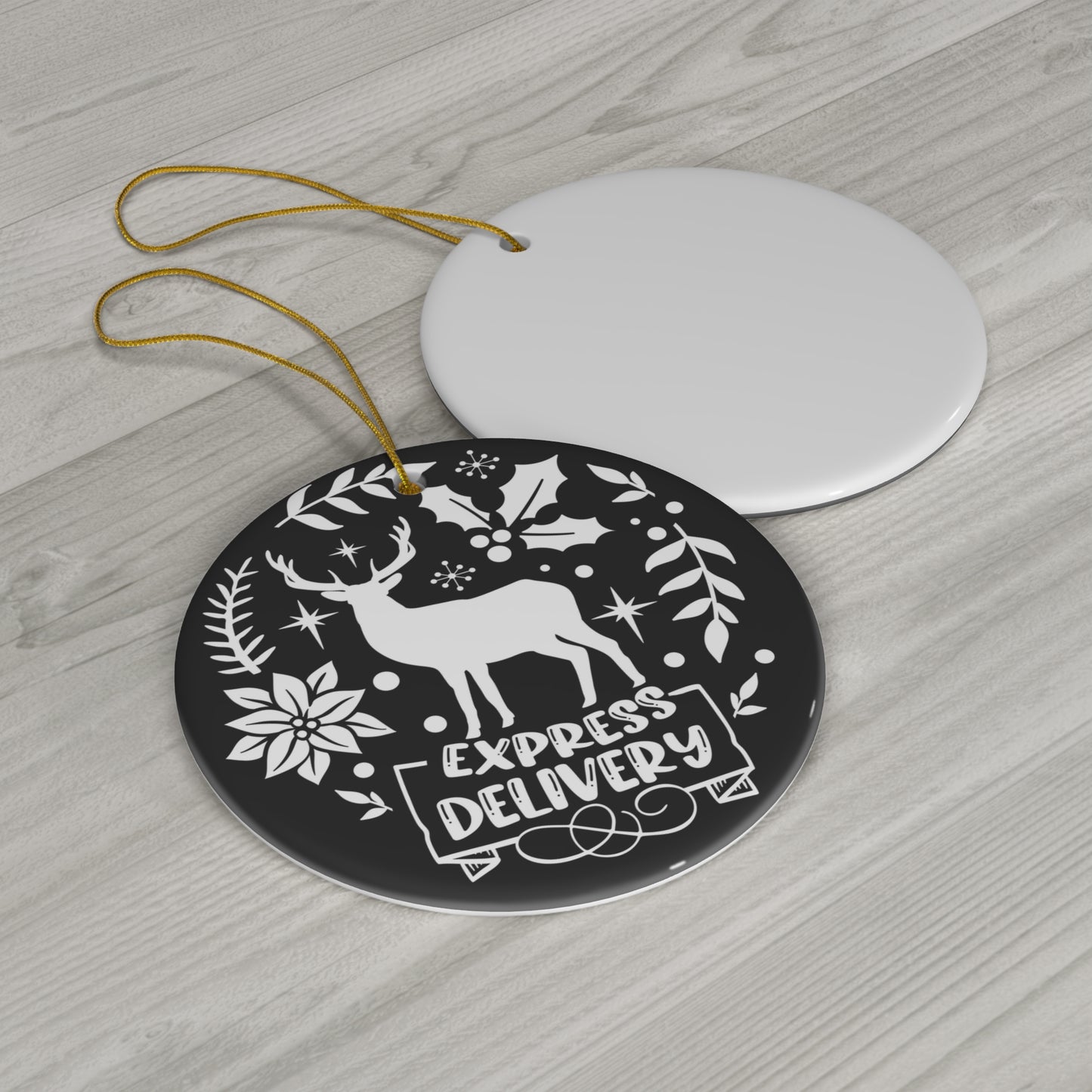 Express Delivery Ceramic Disc Ornament        Item #7337875