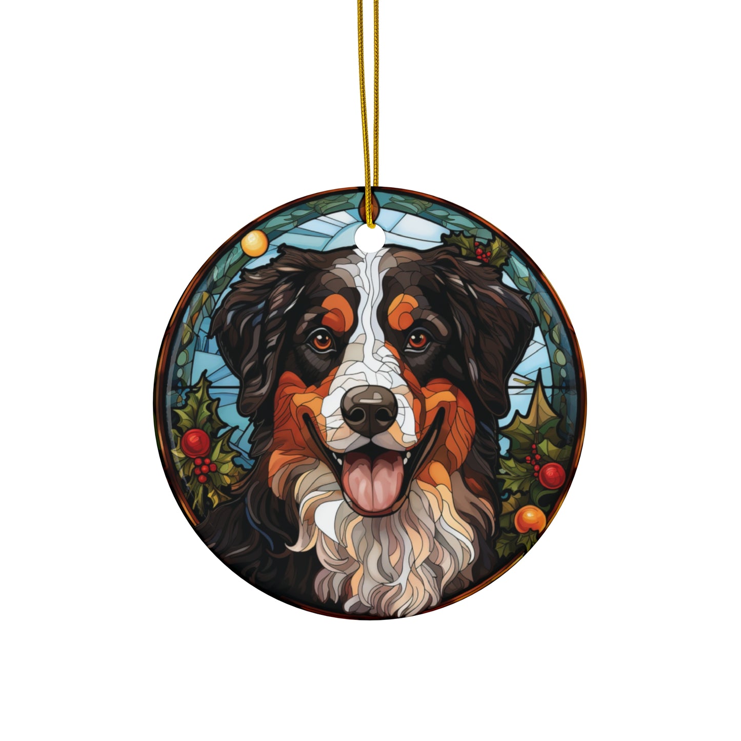 CERAMIC ORNAMENT - BERNESE MOUNTAIN DOG             Item #6163061