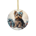 Dog Ceramic Disc Ornament           Item #280694