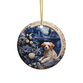 Dog Ceramic Disc Ornament           Item #7730036
