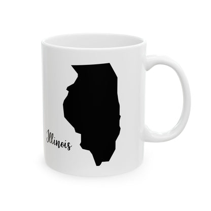 Illinois State Silhouette Ceramic Mug – 11oz    Item #549483