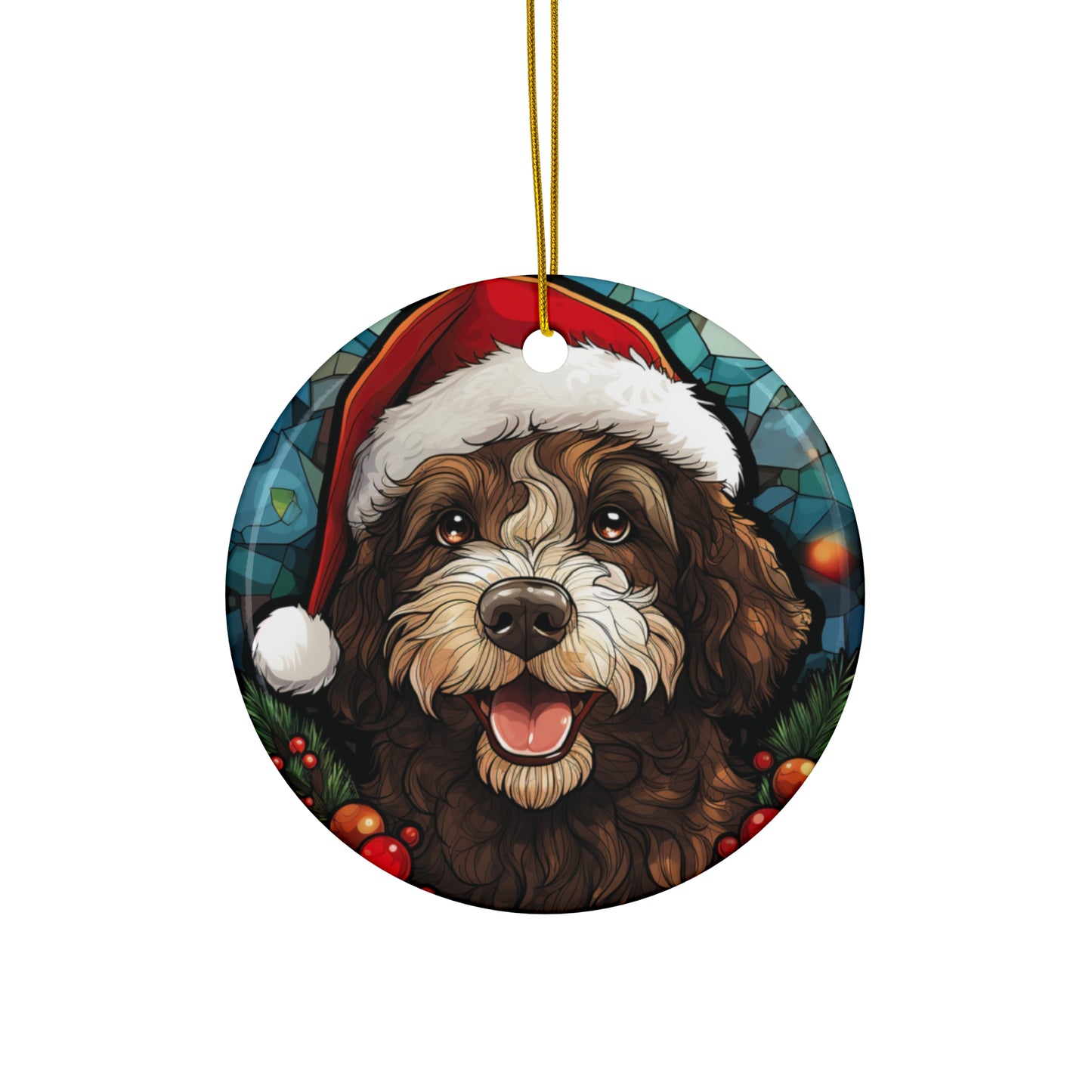 CERAMIC ORNAMENT - SPANISH WATER DOG           Item #7092488