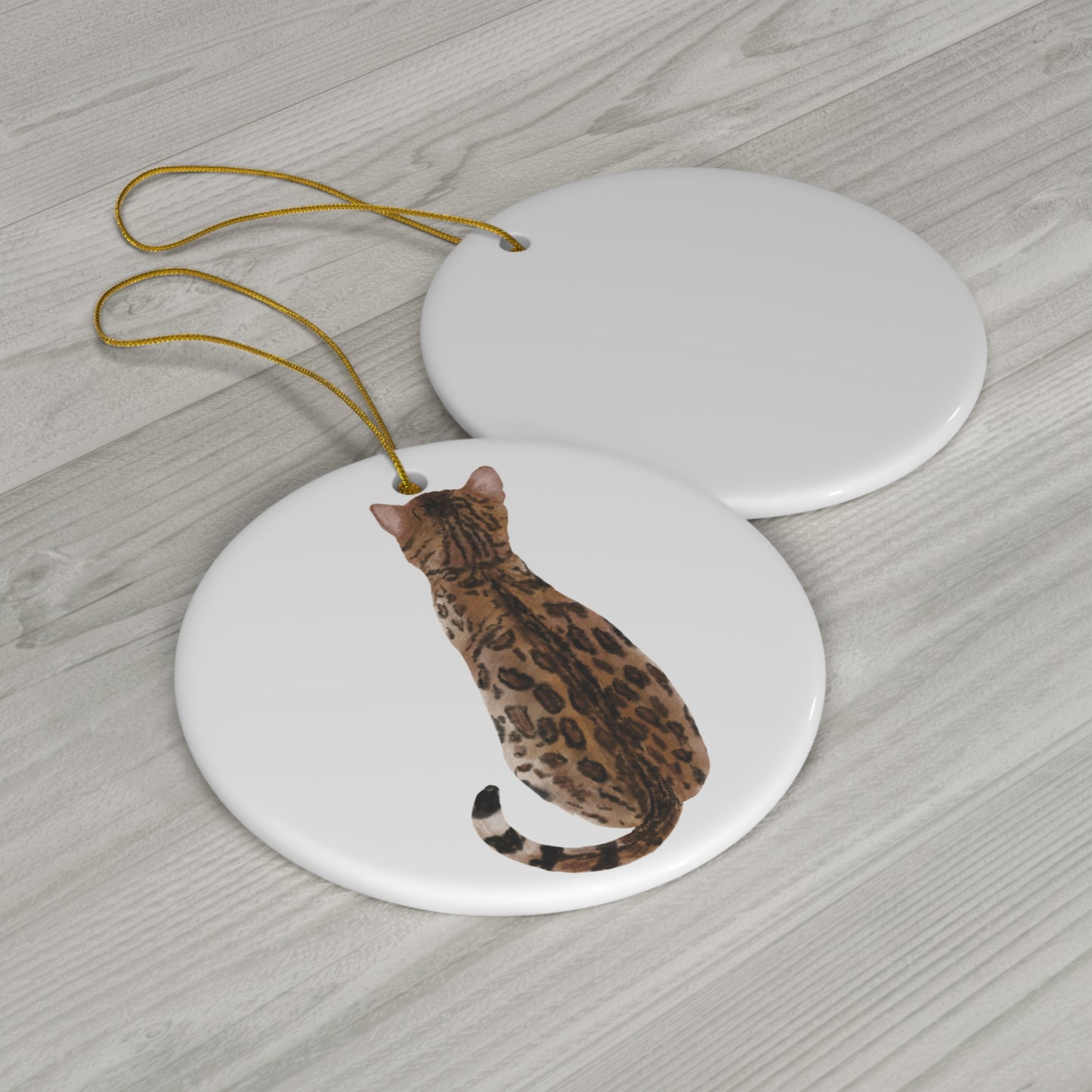 Cat Ceramic Disc Ornament         Item #3212739