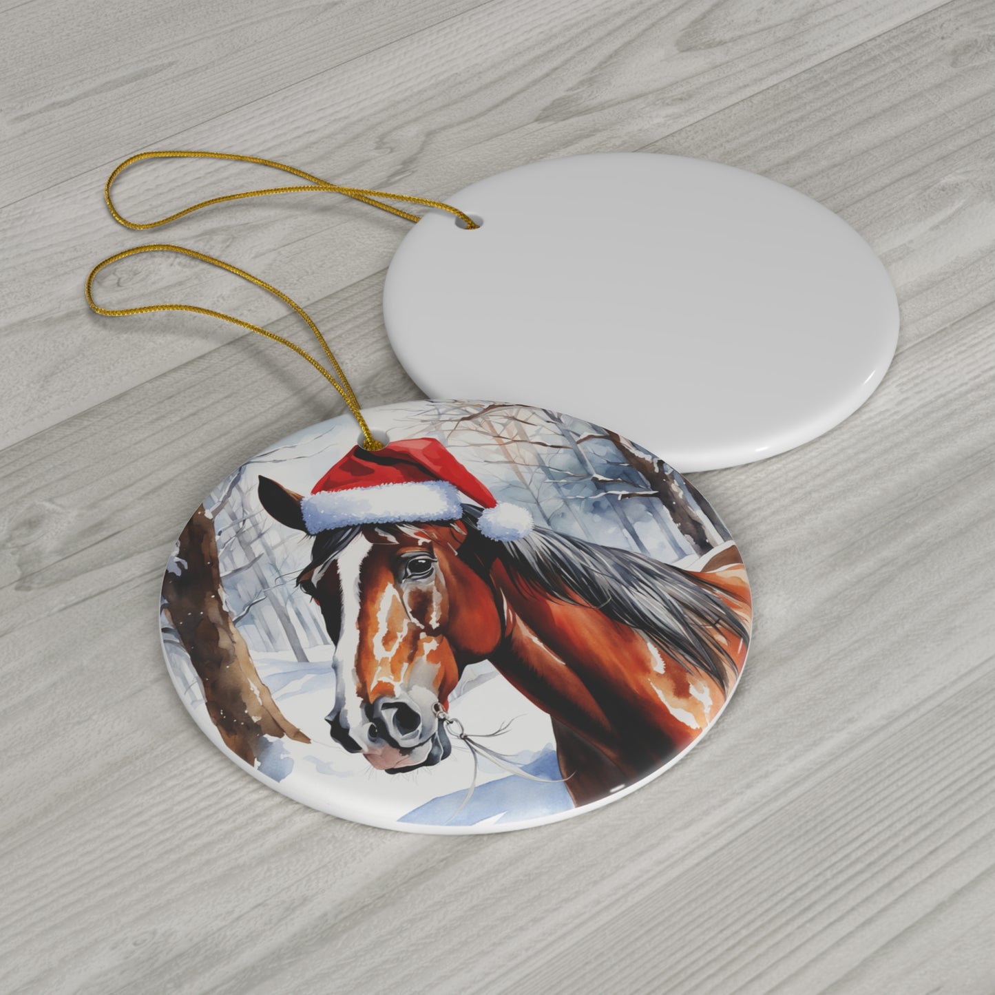 Ceramic Ornament - Horse Christmas      Item #5129354