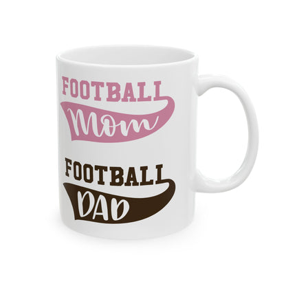 Football Mom Ceramic Mug — Proud Mom Coffee Cup 11oz   Item  #95979