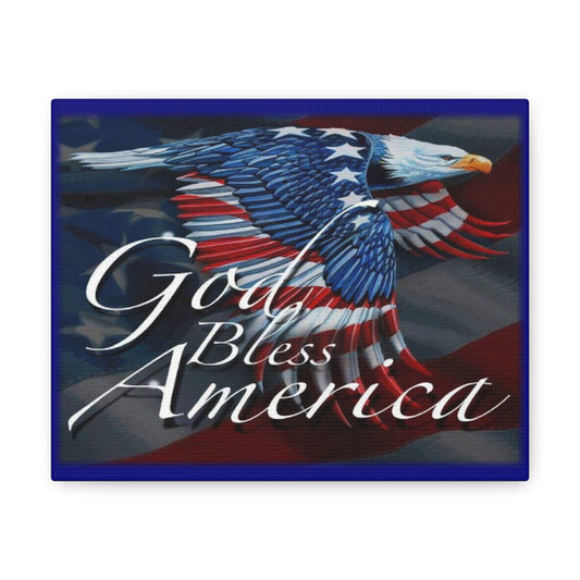 Canvas Wrap Wall Art - God Bless America    Item #0101