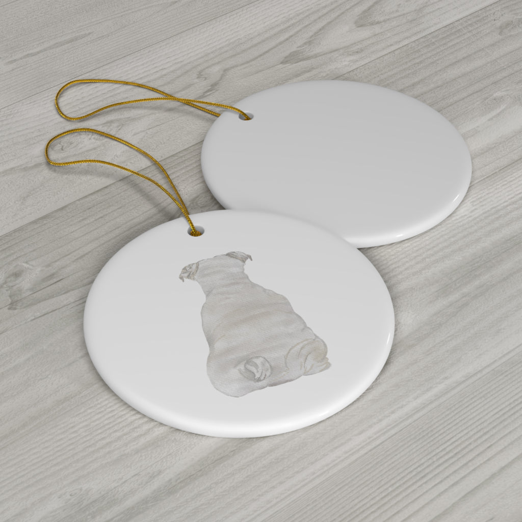 Dog Ceramic Disc Ornament         Item #6281621