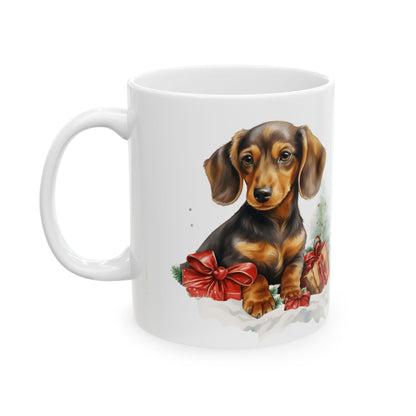 Christmas Puppy Mug with Gifts  11oz Item #898914