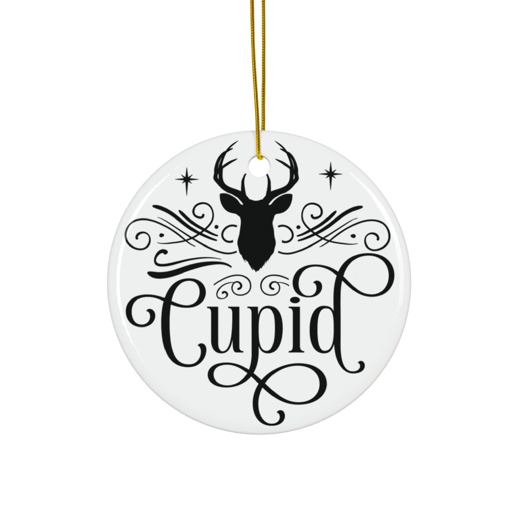 Cupid Reindeer Ceramic Ornament      Item #8705066 - Buckshot's Bargain Barn