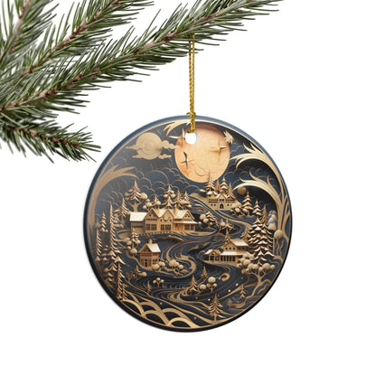 Winter Village Ceramic Ornament     Item #662444