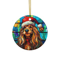 Dog Ceramic Disc Ornament              Item #9138137