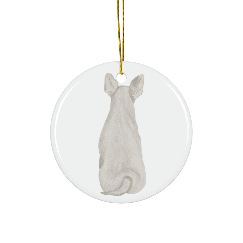 Dog Ceramic Disc Ornament           Item #8403536