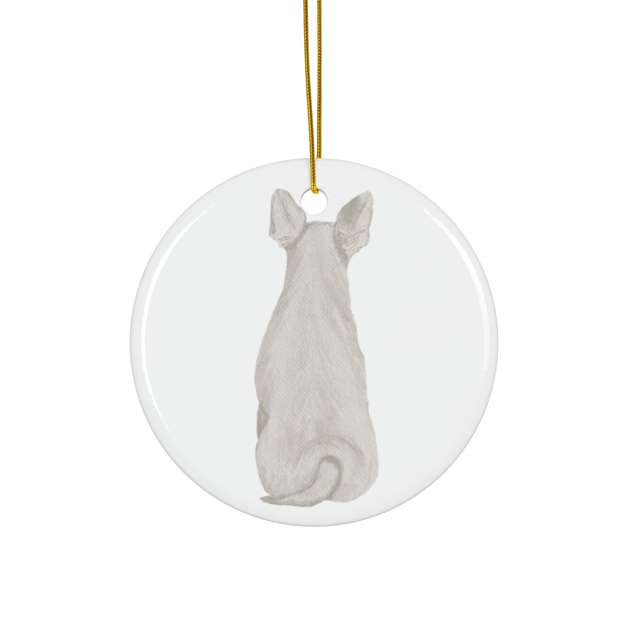 Dog Ceramic Disc Ornament           Item #8403536