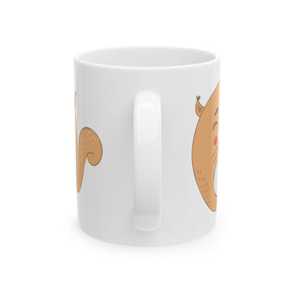 Cute Squirrel Ceramic Mug – Whimsical Animal Coffee Cup 11oz  Item #436151