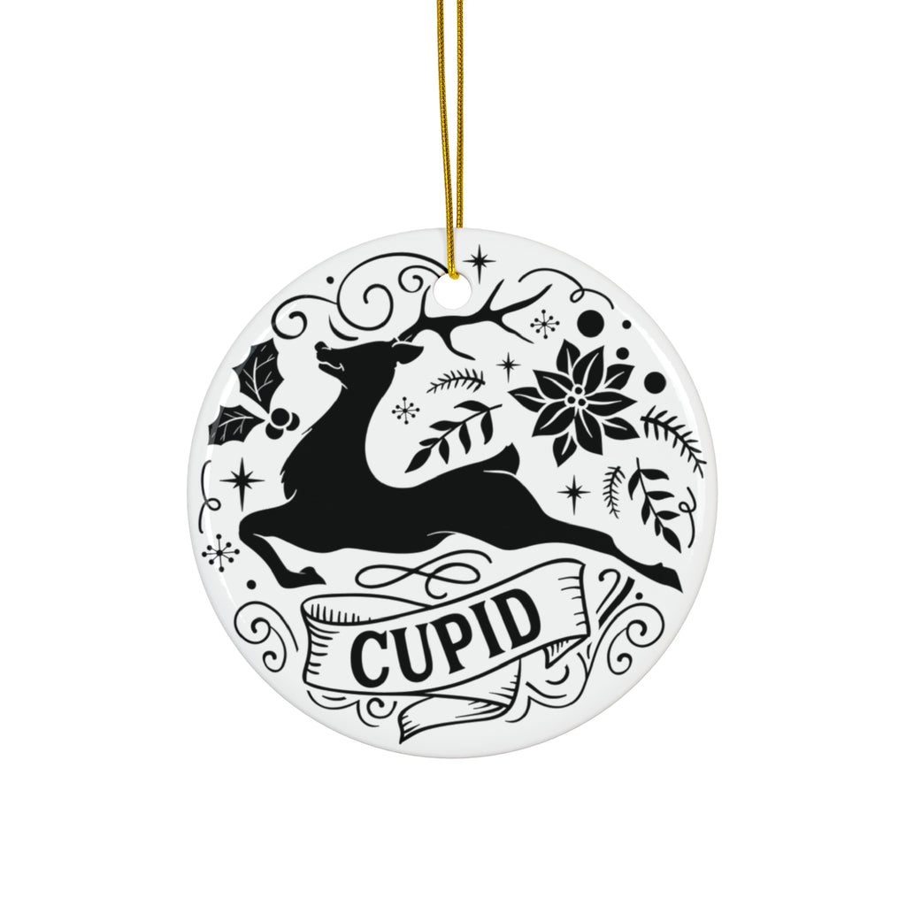 Cupid Reindeer Ceramic Ornament     Item #5169938 - Buckshot's Bargain Barn