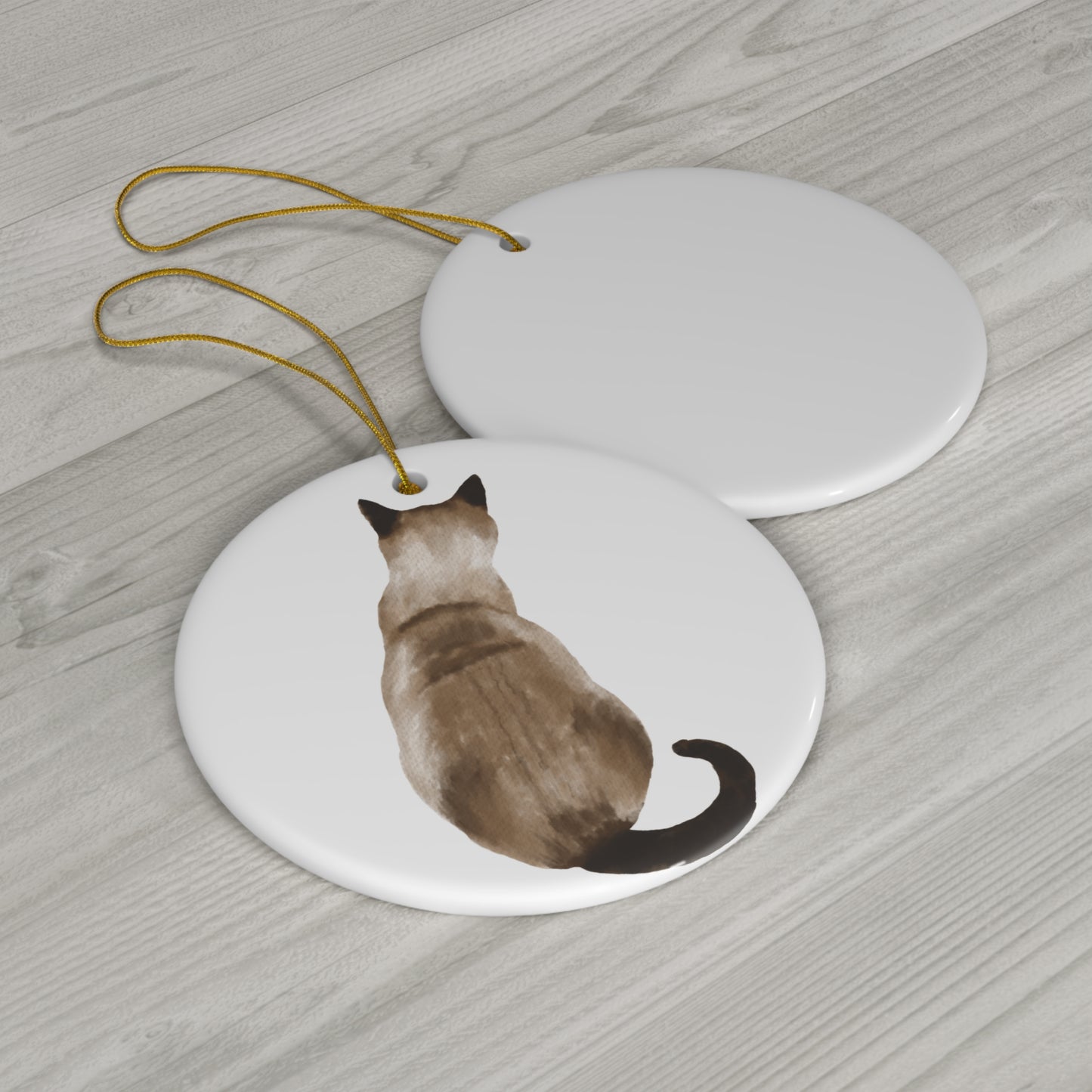 Cat Ceramic Disc Ornament        Item #2145835