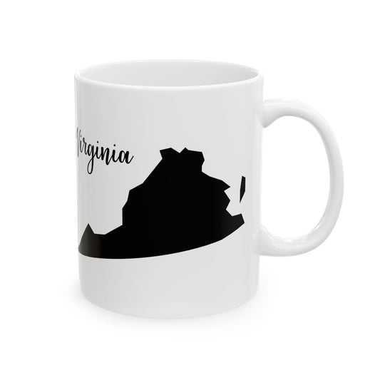 Virginia State Silhouette Ceramic Mug – 11oz    Item #293955