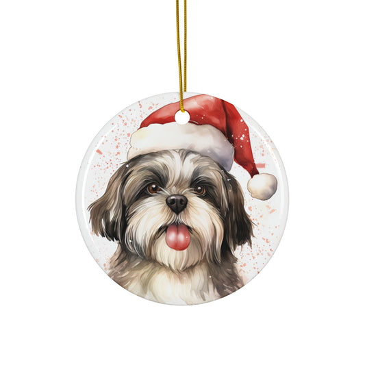 Ceramic Ornament - Santa Shih Tzu Christmas      Item #1582949